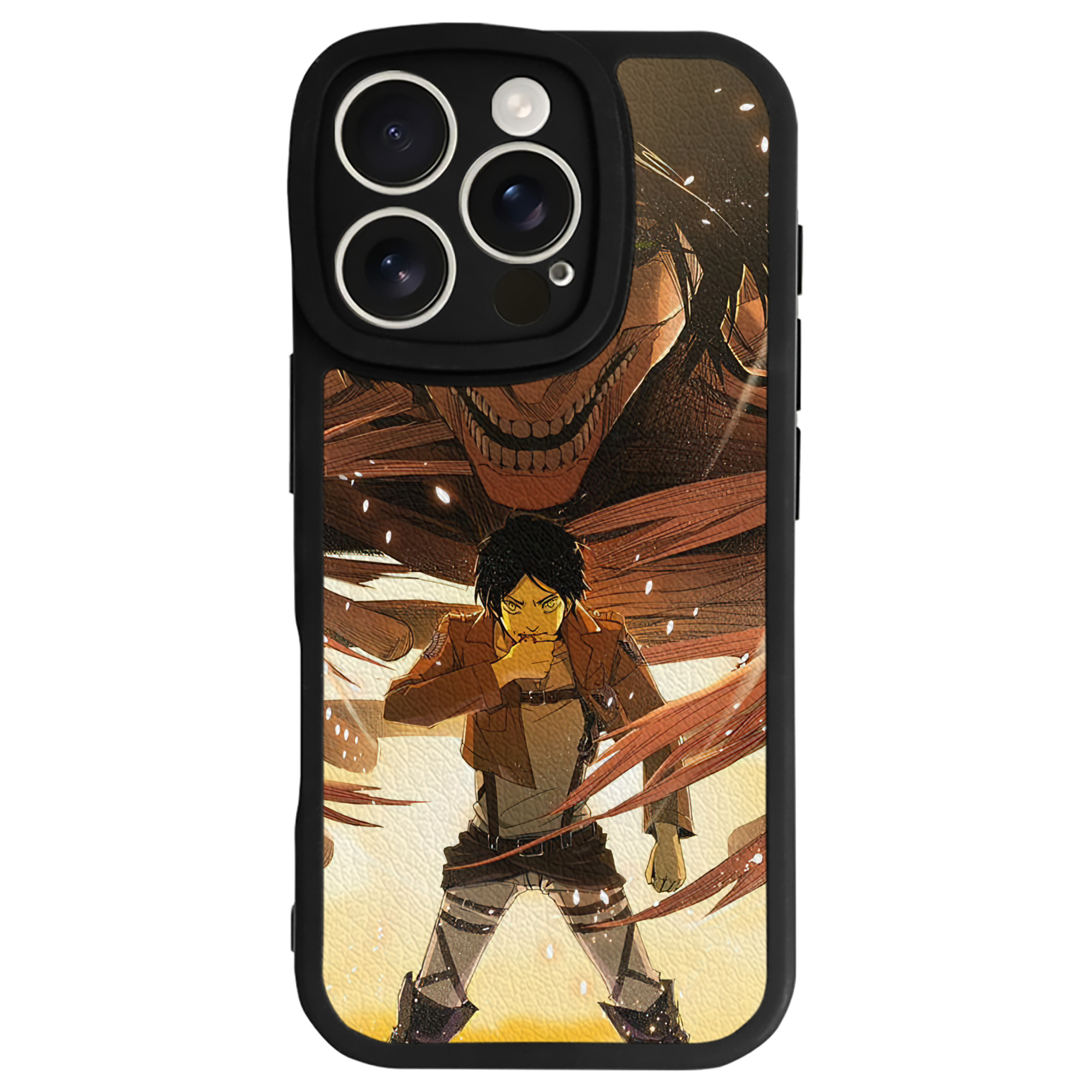 （画像用） 進撃の巨人 Attack on Titan 【iPhone 16シリーズ対応】シリコンスマホケース（レザー調） 材質：シリコン